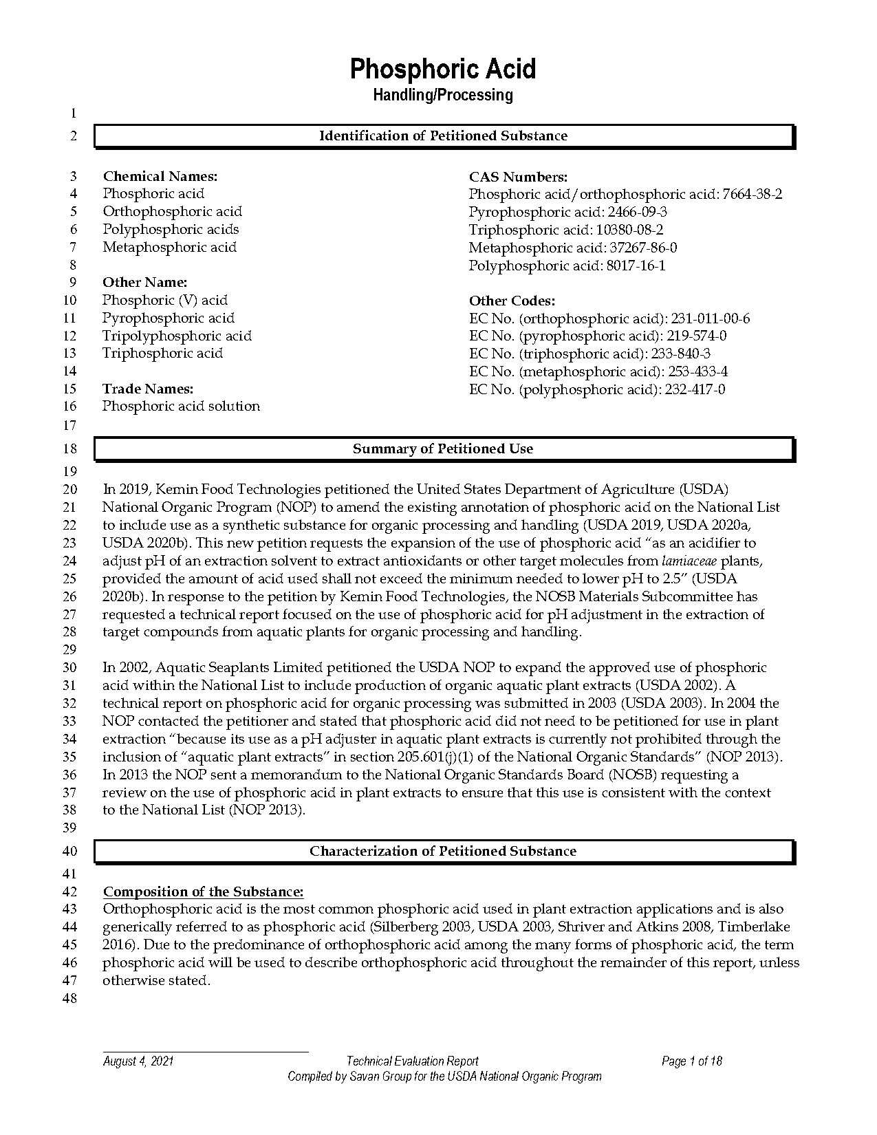 physical properties of phosphoric acid